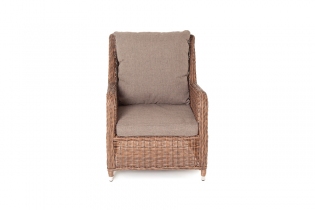 «Гляссе» кресло плетеное (коричневый)